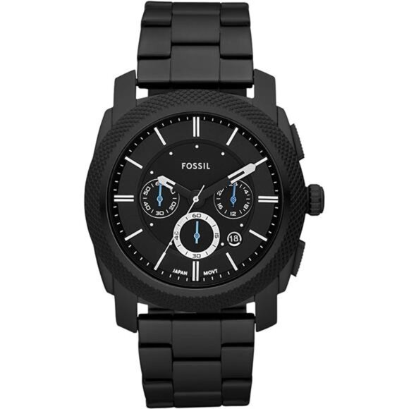 Men's Watch with Stainless Steel or Leather Band, Chronograph or Analog Watch